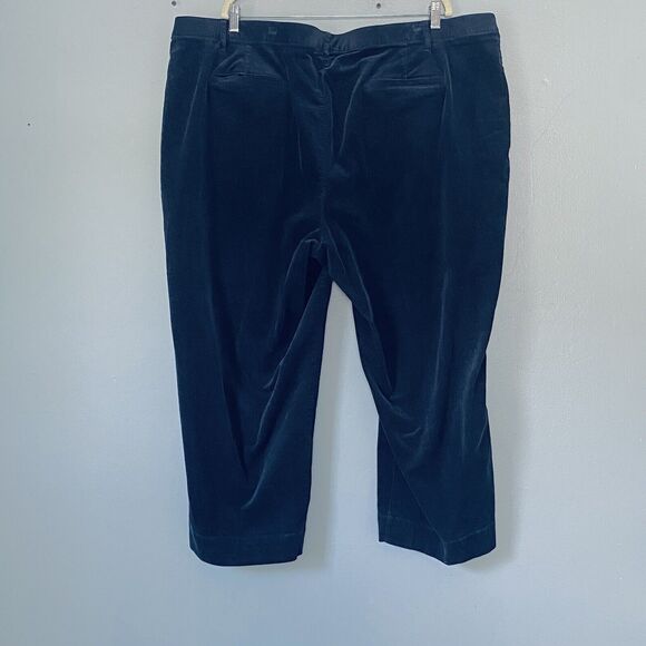 J. Jill Corduroy Pants Plus Size 28 Navy Blue Ankle Minimalist Classic Indie - Picture 2 of 8
